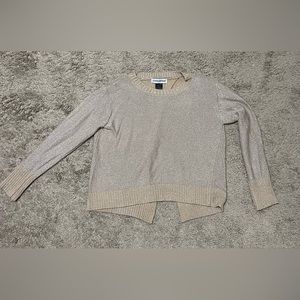 Cotton Emporium open back sparkly cropped sweater